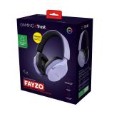 Trust - GXT 491P FAYZO Auriculares Inalámbrico y alámbrico Diadema Juego USB tipo A Bluetooth Negro, Púrpura