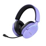 Trust - GXT 491P FAYZO Auriculares Inalámbrico y alámbrico Diadema Juego USB tipo A Bluetooth Negro, Púrpura