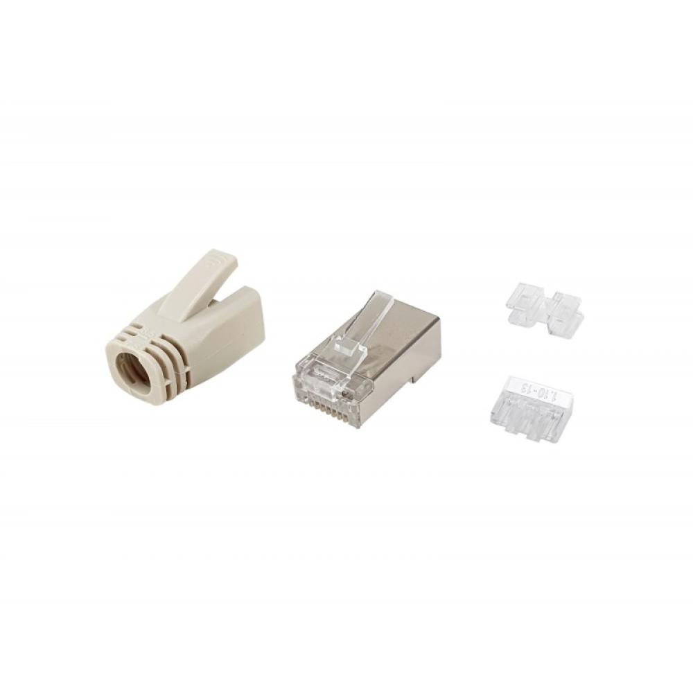 Equip - 121182 conector RJ-45 Acero inoxidable, Transparente, Blanco