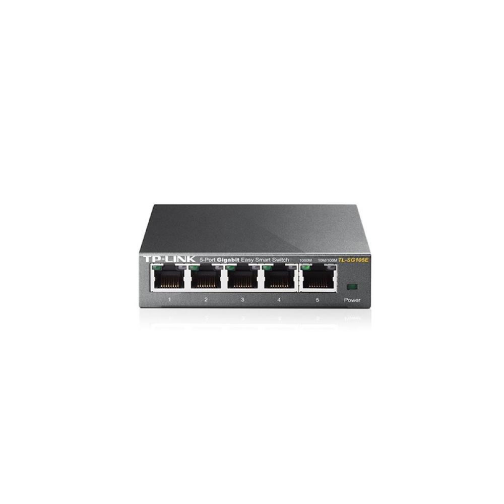 TP-Link - TL-SG105E Gestionado L2 Gigabit Ethernet (10/100/1000) Negro