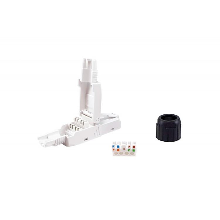 Equip - 121161 conector RJ-45 Negro, Blanco