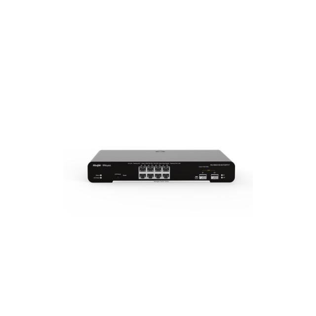 Ruijie Networks - RG-NBS3100-8GT2SFP-P switch Gestionado L2 Gigabit Ethernet (10/100/1000) Energía sobre Ethernet (PoE) Negro