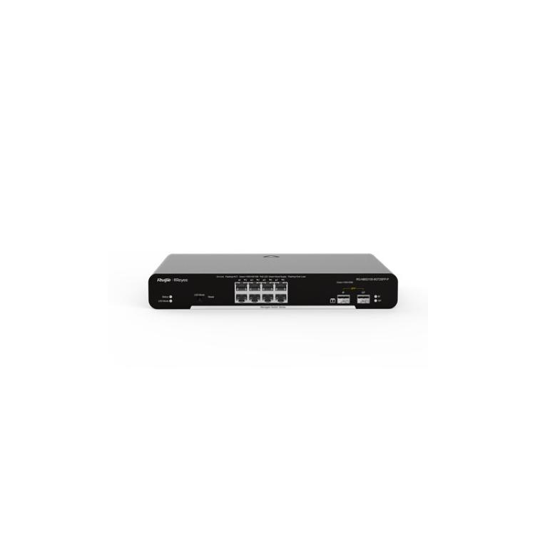 Ruijie Networks - RG-NBS3100-8GT2SFP-P switch Gestionado L2 Gigabit Ethernet (10/100/1000) Energía sobre Ethernet (PoE) Negro