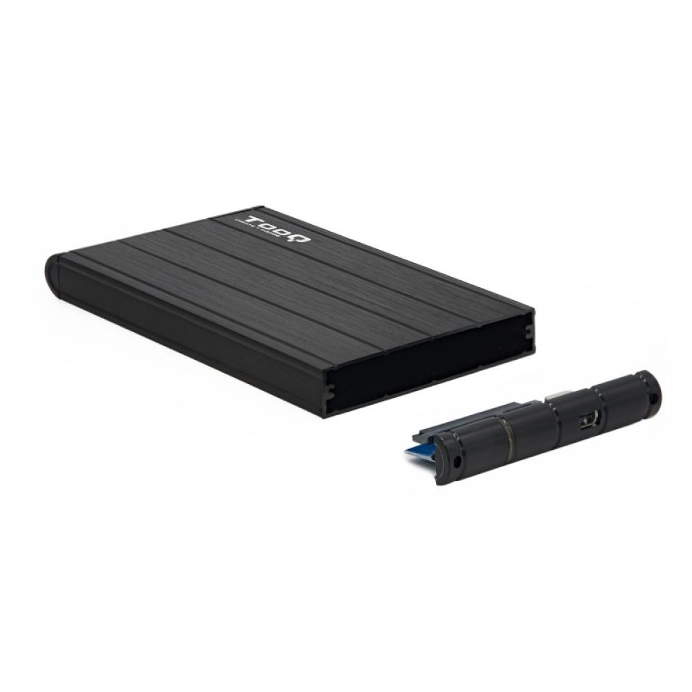 TooQ - CAJA HDD 2.5" SATA A USB 2.0/USB 3.0 NEGRA