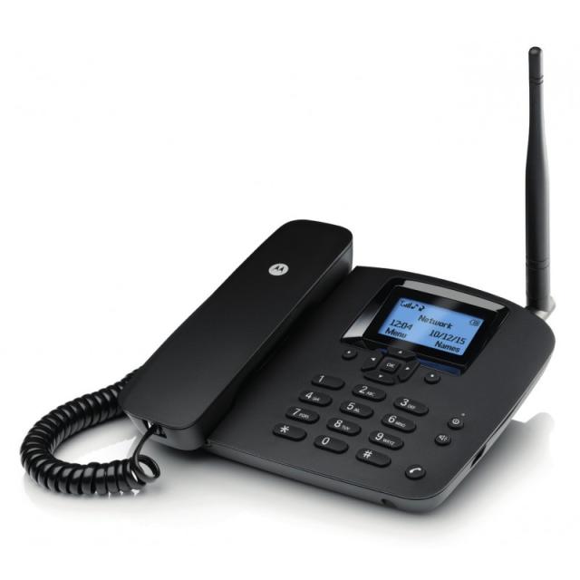 Motorola - FW200L Teléfono DECT Identificador de llamadas Negro