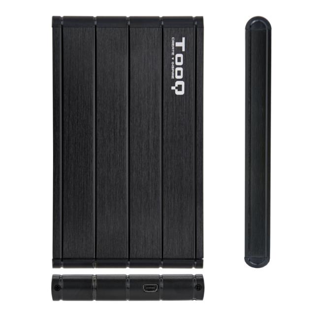 TooQ - CAJA HDD 2.5" SATA A USB 2.0/USB 3.0 NEGRA