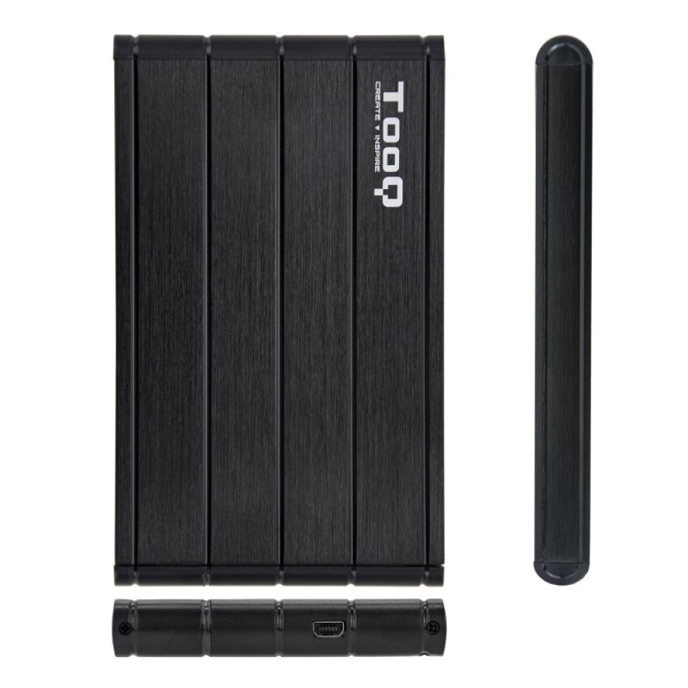 TooQ - CAJA HDD 2.5" SATA A USB 2.0/USB 3.0 NEGRA