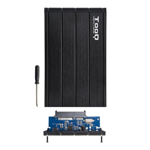 TooQ - CAJA HDD 2.5" SATA A USB 2.0/USB 3.0 NEGRA