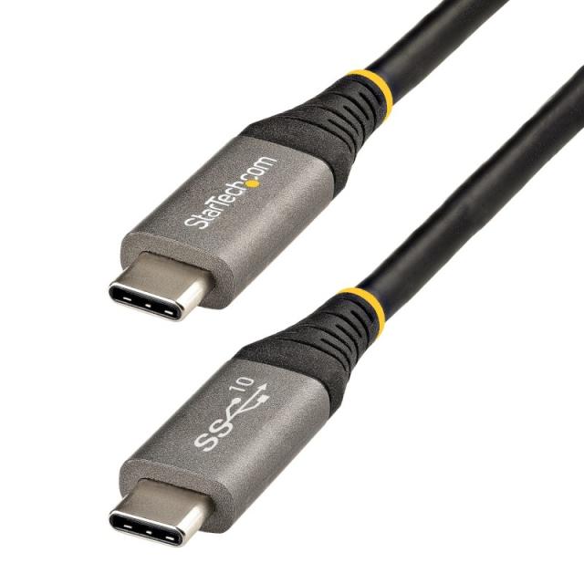 StarTech.com - Cable de 50cm USB-C de 10Gbps - Cable USB Tipo C - Cable USB TipoC USB 3.2 Gen 2 - Con Carga por Entrega de Alime