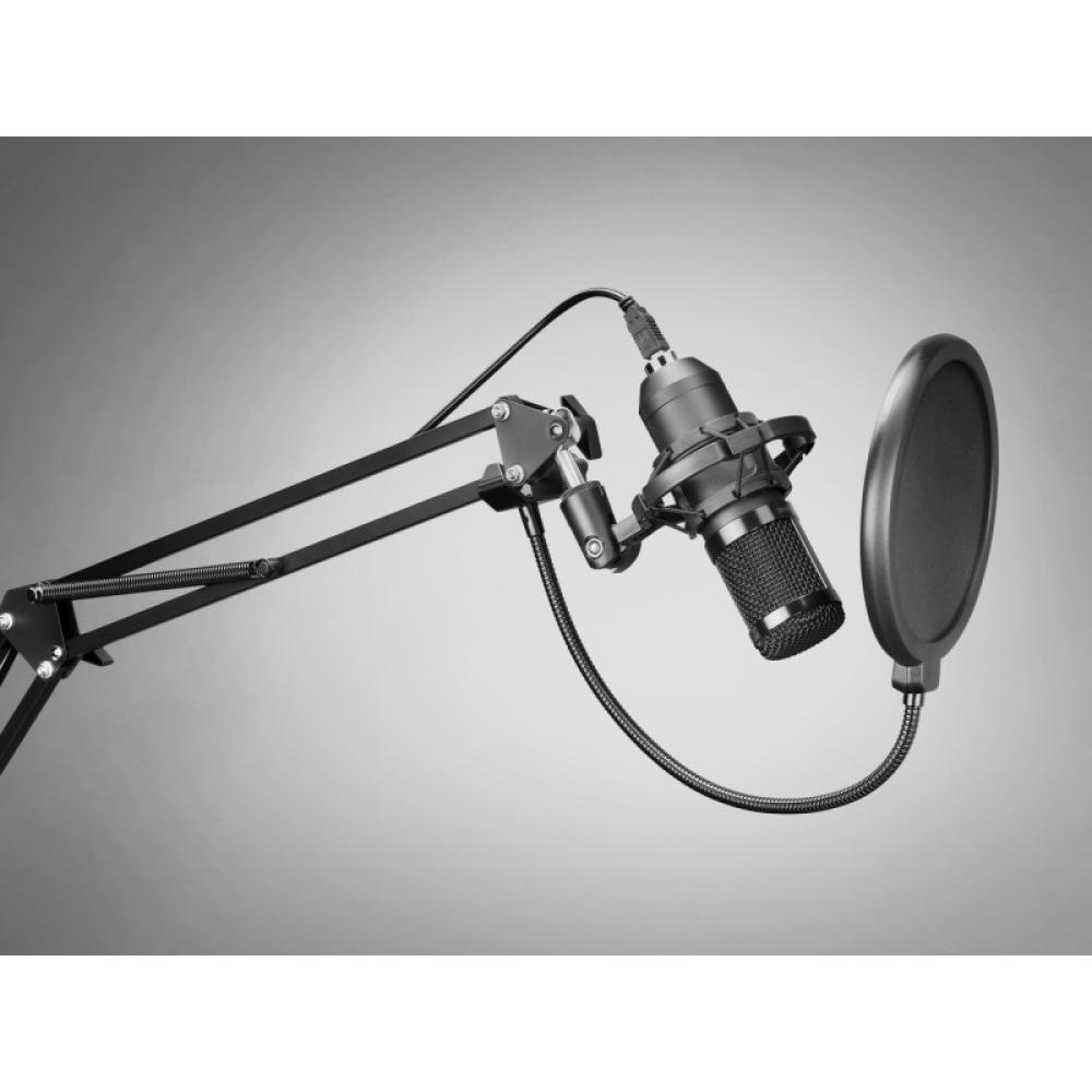 Mars Gaming - MMICPRO, Micrófono PC USB, Condensador, Ultra-alta Definición Streamings, ASMR, Negro