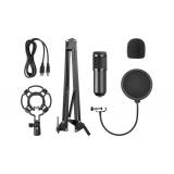 Mars Gaming - MMICPRO, Micrófono PC USB, Condensador, Ultra-alta Definición Streamings, ASMR, Negro