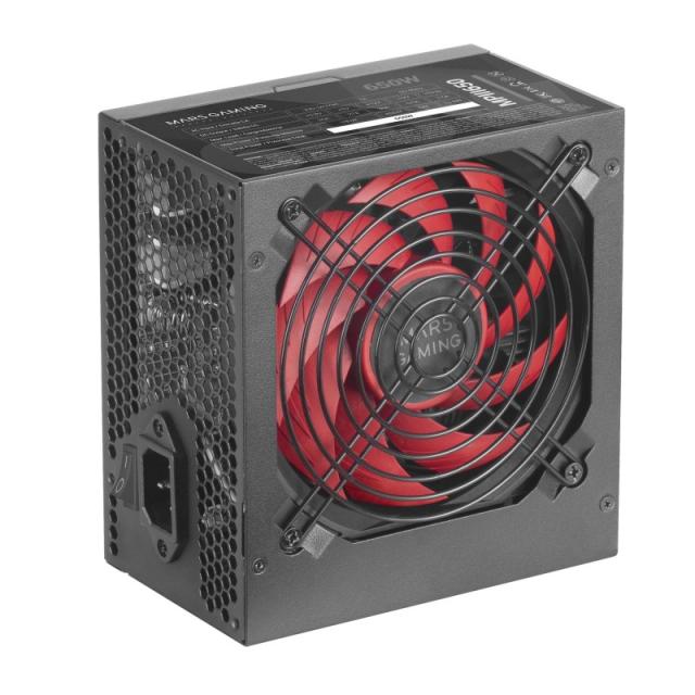 Mars Gaming - MPIII650, Fuente Alimentación PC ATX 650W, 5 Años de Garantía, 85% Eficiencia, Sistema Digital APFC, Ve - MPIII650