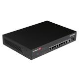 Edimax - Switch GS-5210PLG Gestionado Gigabit Ethernet (10/100/1000) Energía sobre Ethernet (PoE) Negro