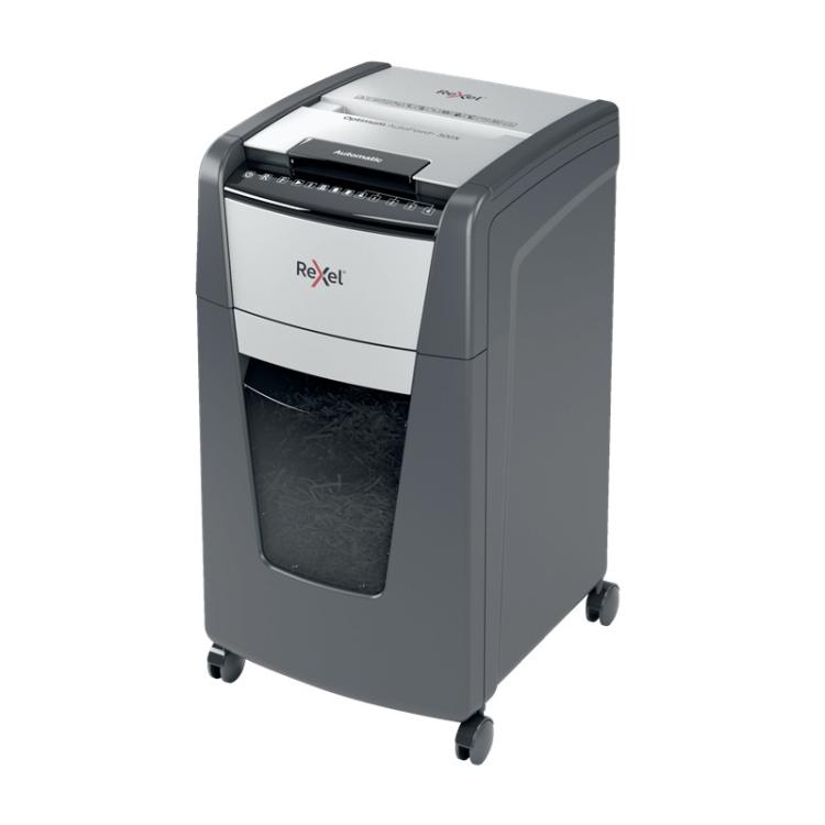 Rexel - AutoFeed+ 300X triturador de papel Corte cruzado 55 dB 23 cm Negro, Gris