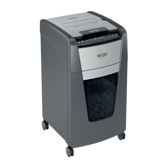 Rexel - AutoFeed+ 300X triturador de papel Corte cruzado 55 dB 23 cm Negro, Gris