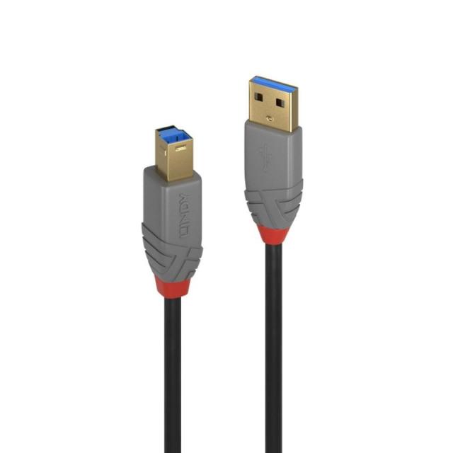 Lindy - 36744 cable USB USB 3.2 Gen 1 (3.1 Gen 1) 5 m USB A USB B Negro