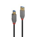 Lindy - 36744 cable USB USB 3.2 Gen 1 (3.1 Gen 1) 5 m USB A USB B Negro