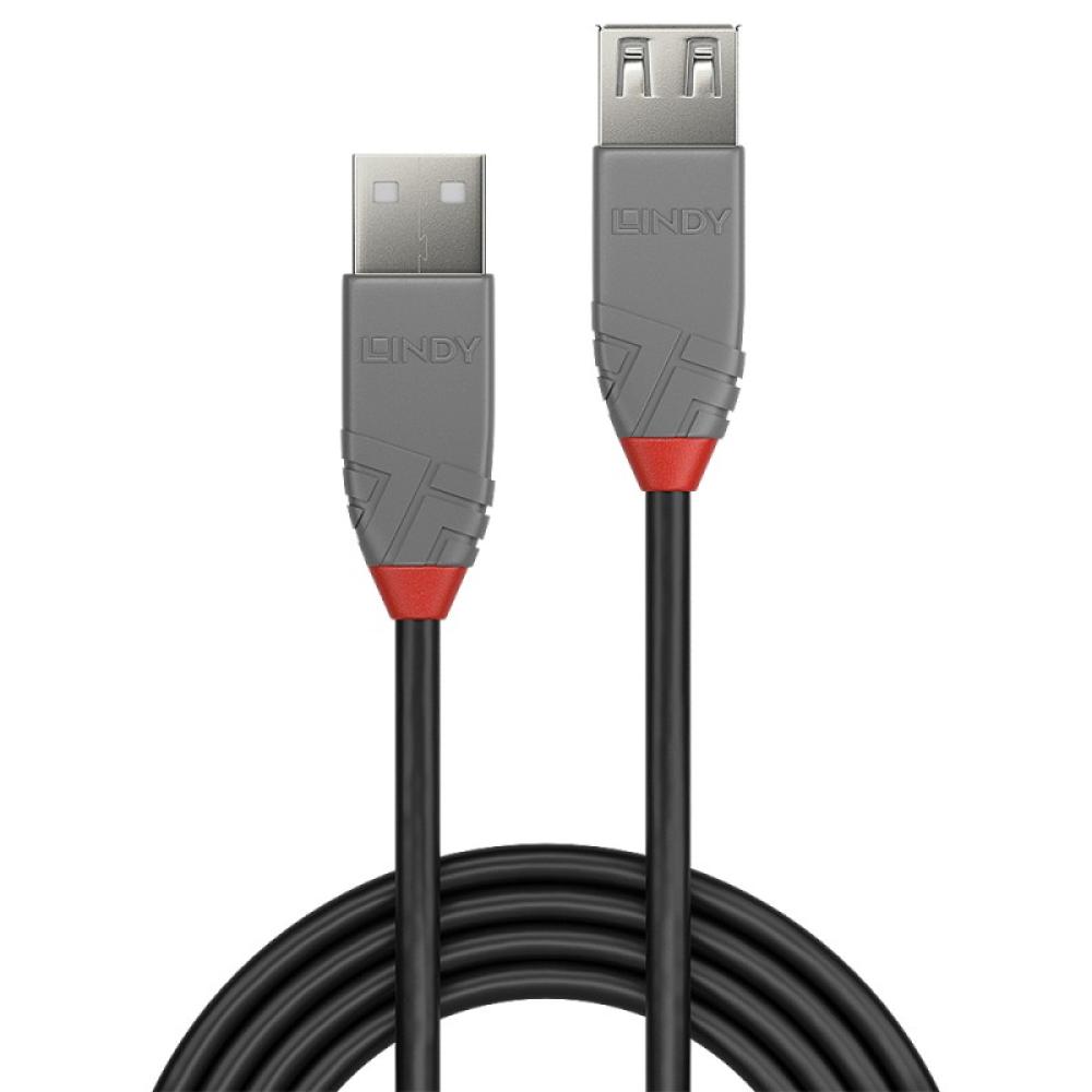 Lindy - 36702 cable USB USB 2.0 1 m USB A Negro, Gris
