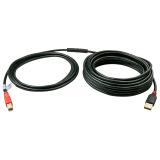 Lindy - 42762 cable USB USB 2.0 15 m USB A USB B Negro, Rojo