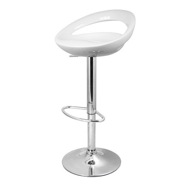 Taburete FLIT ( M ), cromado, abs blanco