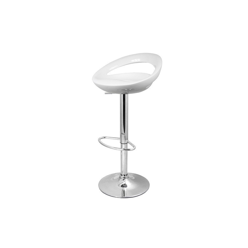 Taburete FLIT ( M ), cromado, abs blanco