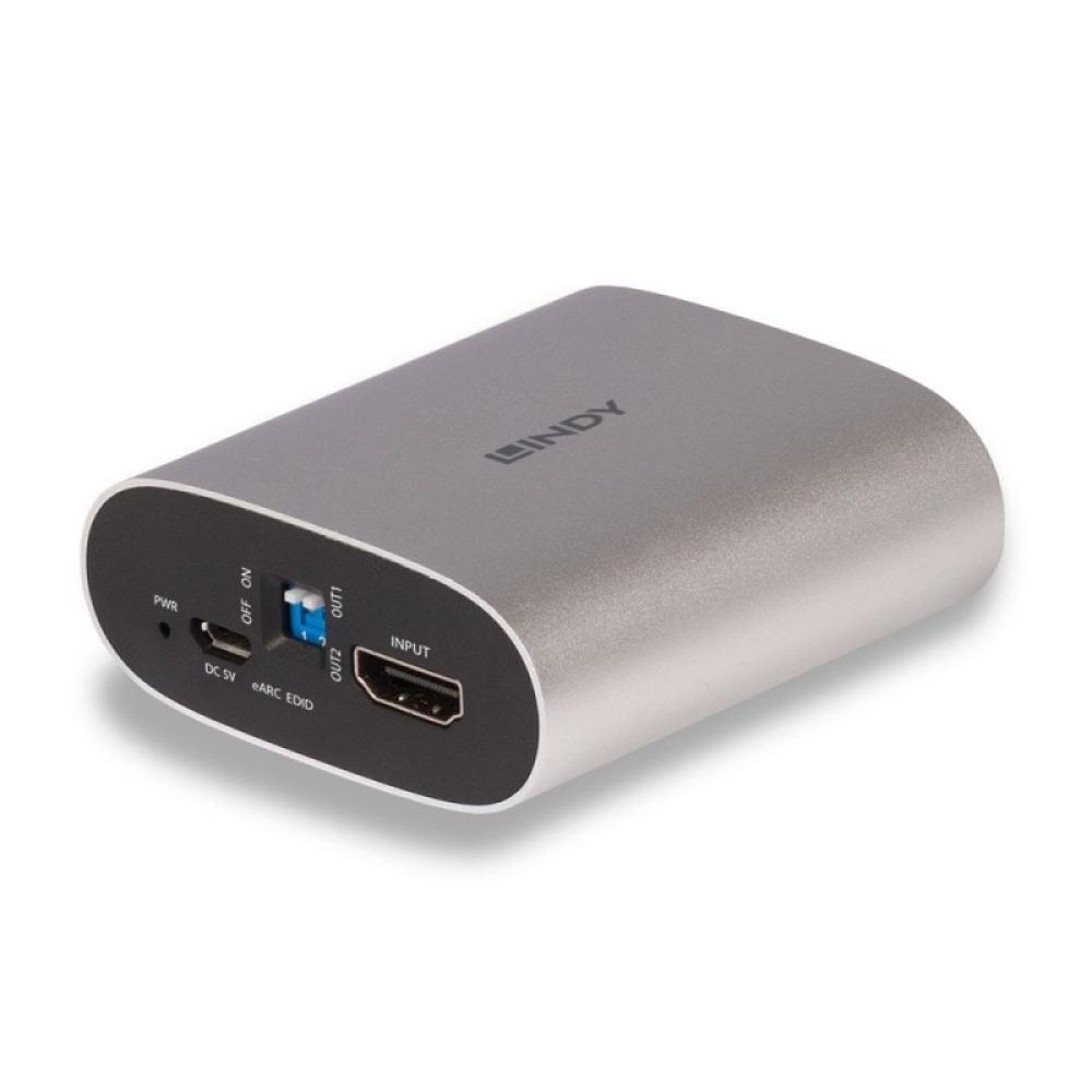 Lindy - 38368 convertidor de audio Negro, Plata