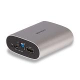 Lindy - 38368 convertidor de audio Negro, Plata