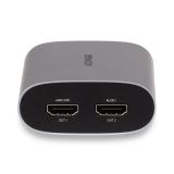 Lindy - 38368 convertidor de audio Negro, Plata