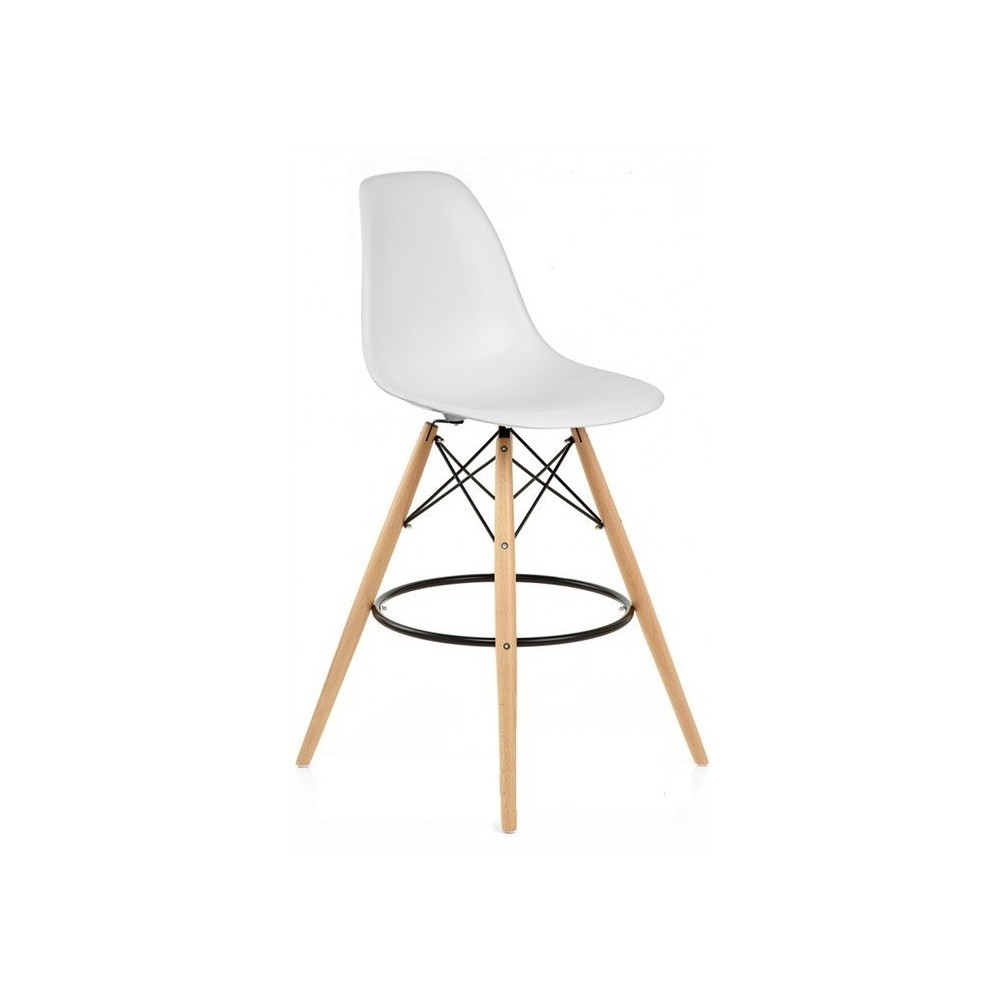 Taburete TOWER (SU), madera, carcasa blanca