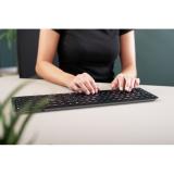 CHERRY - KW 9100 SLIM teclado Universal RF Wireless + Bluetooth QWERTY Español Negro