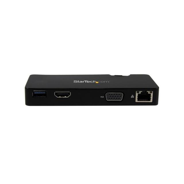 StarTech.com - Replicador de Puertos USB 3.0 de Viajes con HDMI o VGA - Docking Station para Portátil