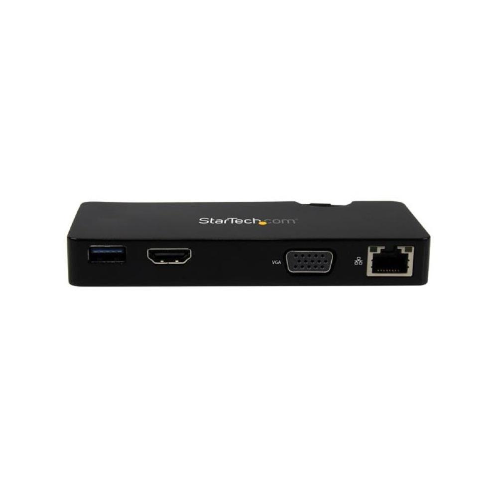 StarTech.com - Replicador de Puertos USB 3.0 de Viajes con HDMI o VGA - Docking Station para Portátil