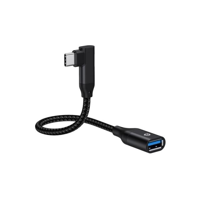 Conceptronic - ABBY19B cambiador de género para cable USB-C USB-A Negro