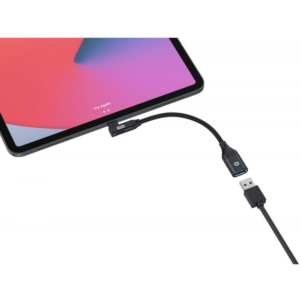 Conceptronic - ABBY19B cambiador de género para cable USB-C USB-A Negro