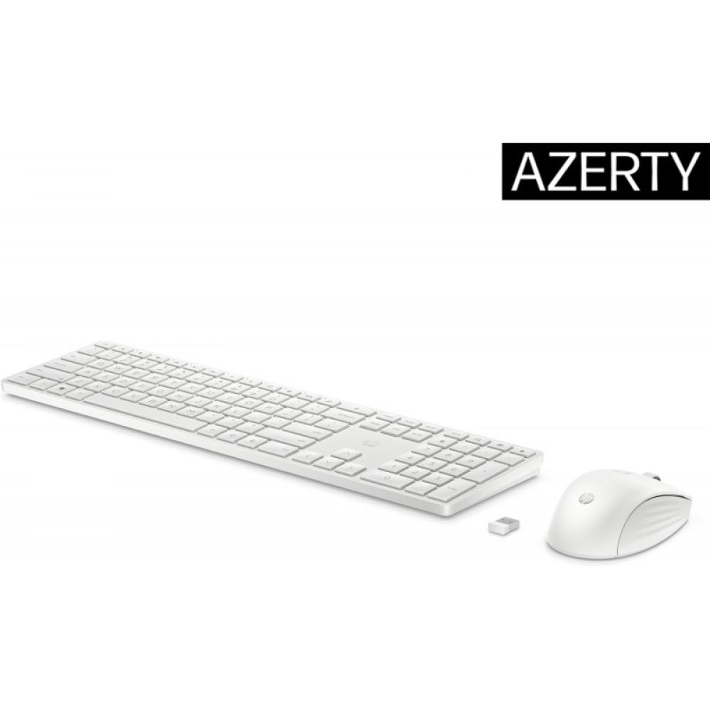 HP - Combo de teclado y ratón inalámbricos 650, blanco