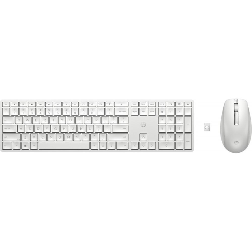 HP - Combo de teclado y ratón inalámbricos 650, blanco