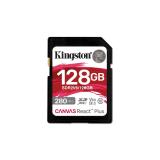 Kingston Technology - 128GB Canvas React Plus SDXC UHS-II 280R/100W U3 V60 for Full HD/4K