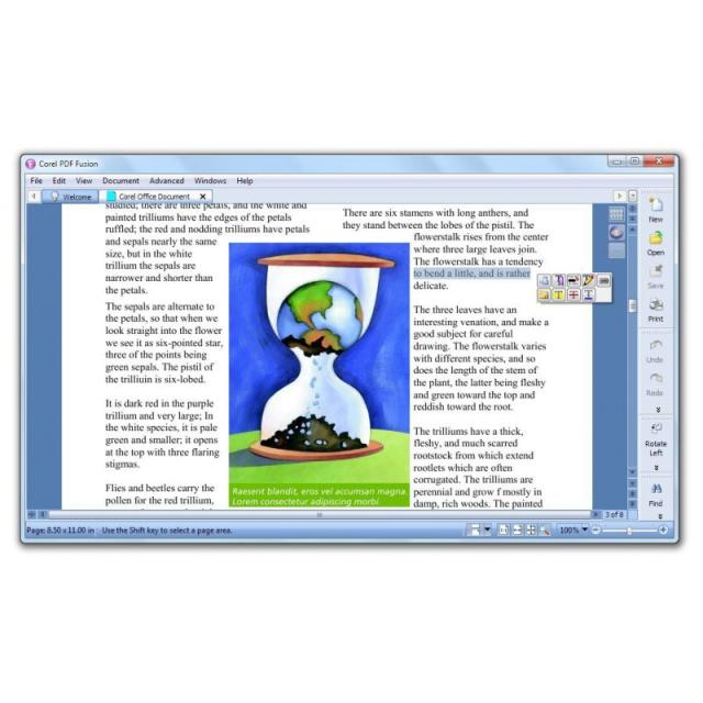 Corel - PDF Fusion Editor gráfico