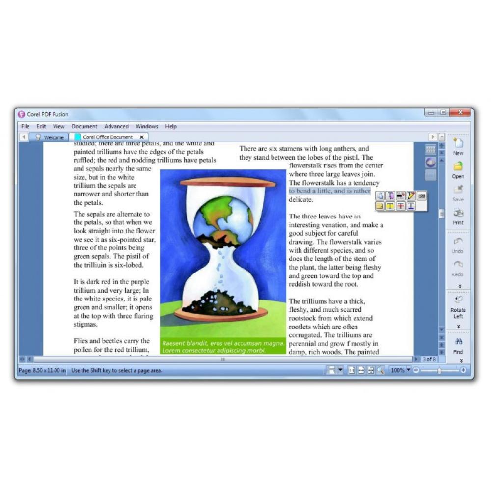Corel - PDF Fusion Editor gráfico