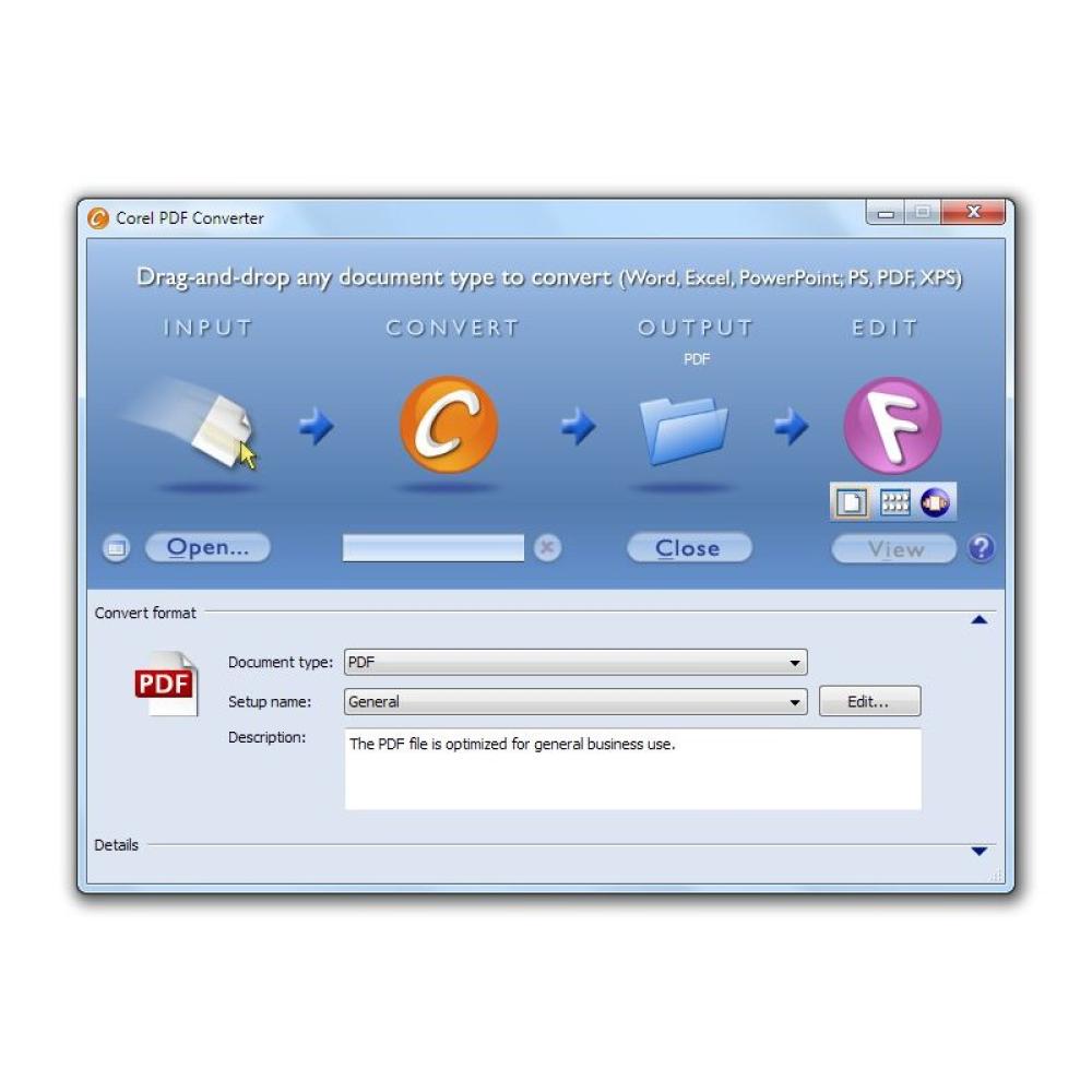 Corel - PDF Fusion Editor gráfico