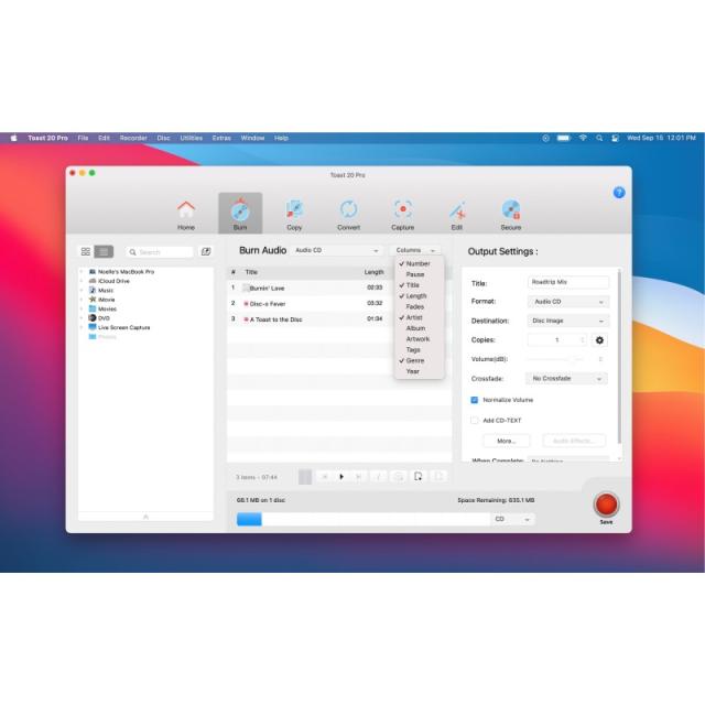 Corel - Roxio Toast Titanium 20 Académico 1 licencia(s) Descarga electrónica de software (ESD, Electronic Software - LCT20TMLA5