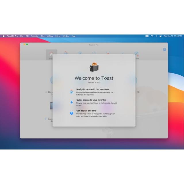 Corel - Roxio Toast Titanium 20 Académico 1 licencia(s) Descarga electrónica de software (ESD, Electronic Software - LCT20TMLA5