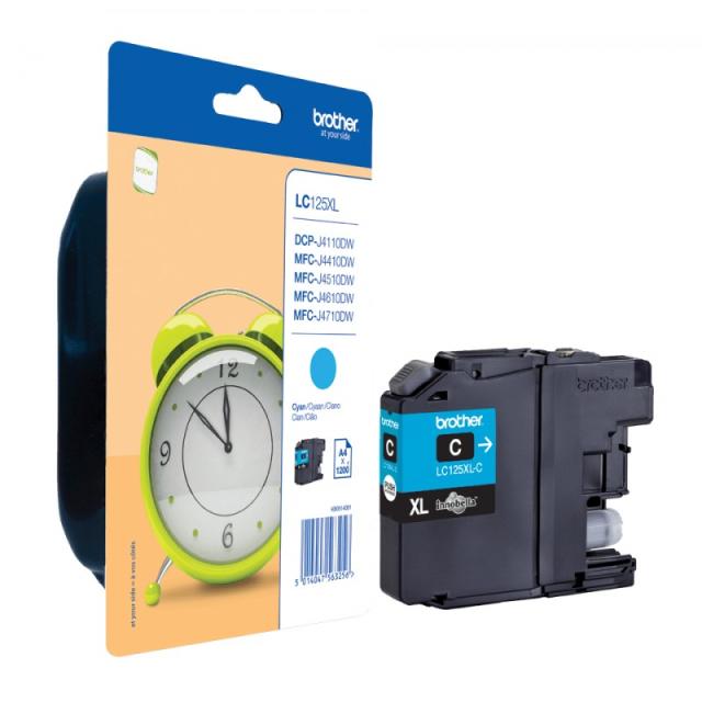 Brother - LC-125XLCBP cartucho de tinta 1 pieza(s) Original Cian