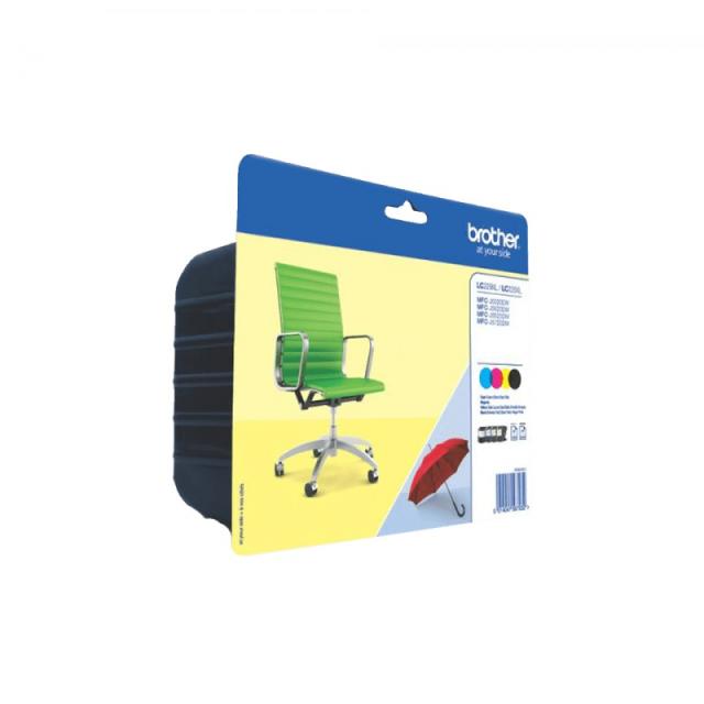 Brother - LC-229XLVALBP cartucho de tinta 4 pieza(s) Original Negro, Cian, Magenta, Amarillo