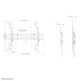 Neomounts - WL30S-950BL19 Soporte de pared robusto 55-115" - fijo - bloqueable - horizontal y vertical
