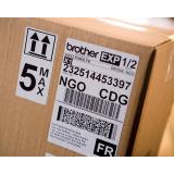 Brother - QL-1110NWB impresora de etiquetas Térmica directa 300 x 300 DPI 110 mm/s Inalámbrico y alámbrico Ethernet DK Wifi Blue