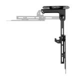 AISENS - Soporte de Techo Giratorio, Plegable para Monitor/TV 20Kg de 19-43, Negro