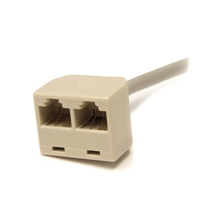 StarTech.com - Cable Adaptador Divisor Splitter RJ45 2 a 1 - Hembra a Macho - Divisor Splitter para Cable de Red Ethernet RJ45