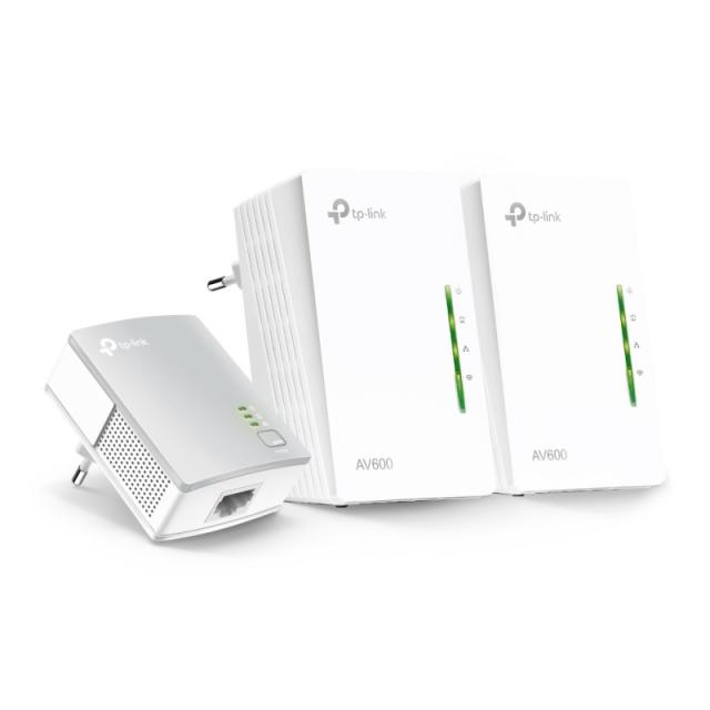 TP-Link - TL-WPA4220T KIT adaptador de red PowerLine 300 Mbit/s Ethernet Wifi Blanco 3 pieza(s)