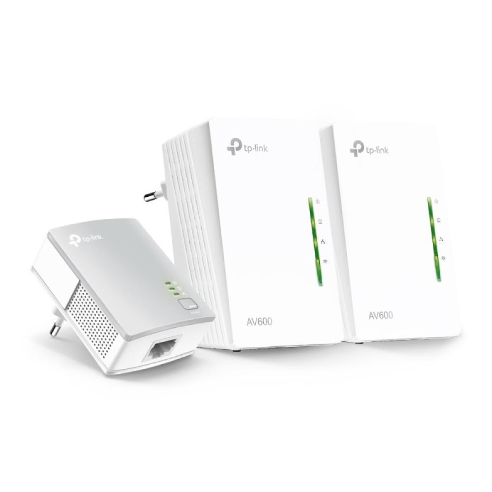 TP-Link - TL-WPA4220T KIT adaptador de red PowerLine 300 Mbit/s Ethernet Wifi Blanco 3 pieza(s)